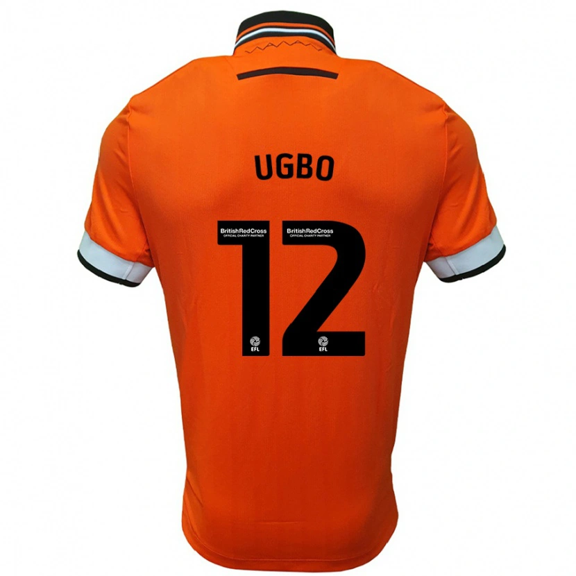 Danxen Dětské Iké Ugbo #12 Oranžová Bílá Daleko Hráčské Dresy 2024/25 Dres