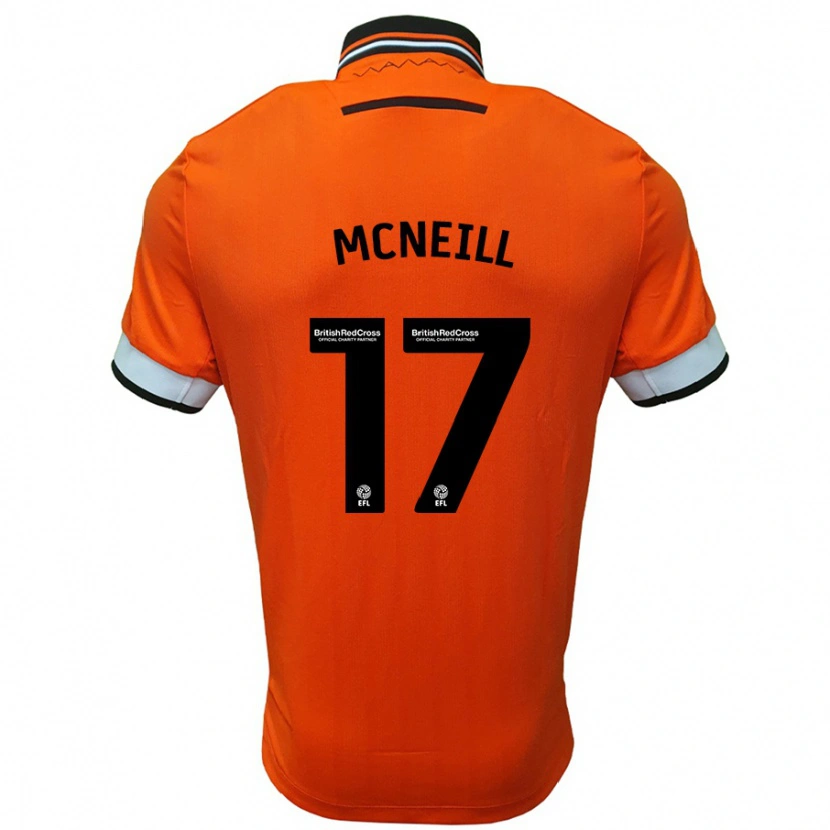 Danxen Dětské Charlie Mcneill #17 Oranžová Bílá Daleko Hráčské Dresy 2024/25 Dres