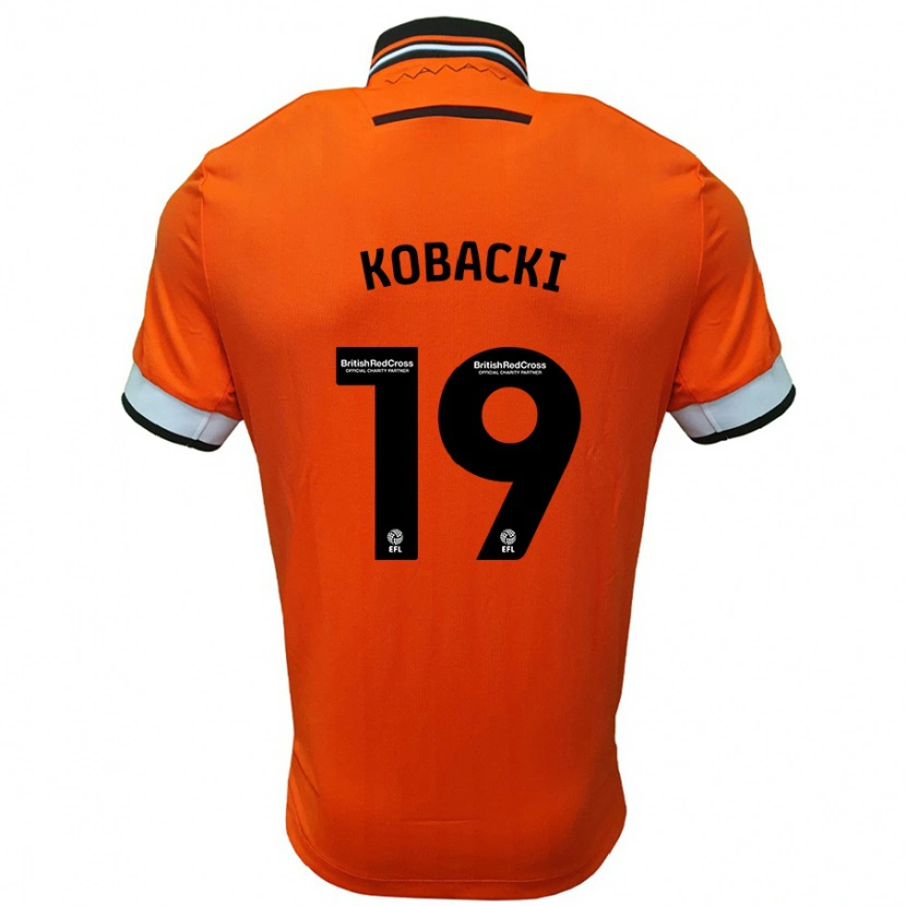 Danxen Dětské Olaf Kobacki #19 Oranžová Bílá Daleko Hráčské Dresy 2024/25 Dres