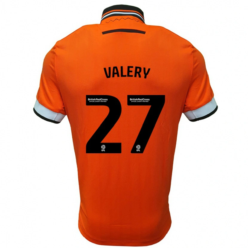 Danxen Dětské Yan Valery #27 Oranžová Bílá Daleko Hráčské Dresy 2024/25 Dres