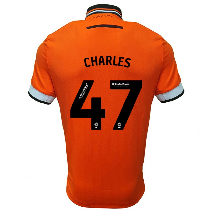 Danxen Dětské Pierce Charles #47 Oranžová Bílá Daleko Hráčské Dresy 2024/25 Dres