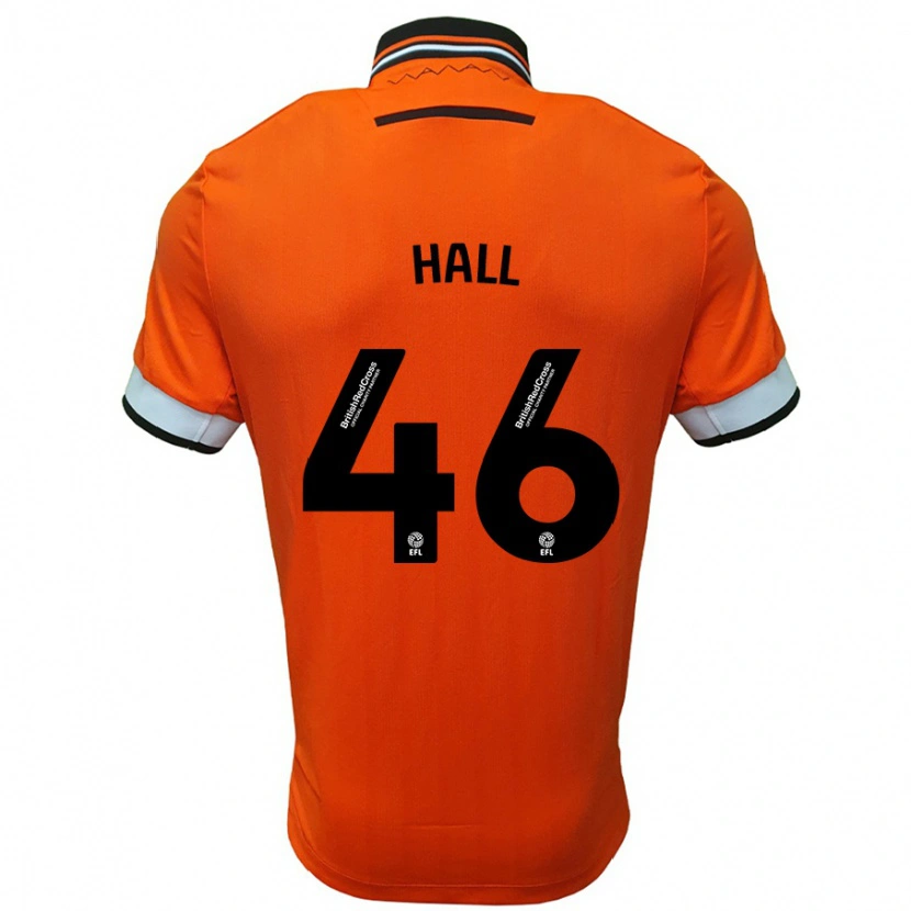 Danxen Dětské Jack Hall #46 Oranžová Bílá Daleko Hráčské Dresy 2024/25 Dres