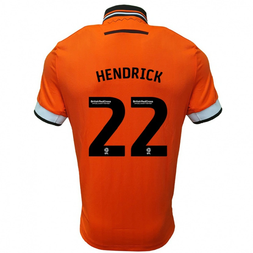 Danxen Dětské Jeff Hendrick #22 Oranžová Bílá Daleko Hráčské Dresy 2024/25 Dres