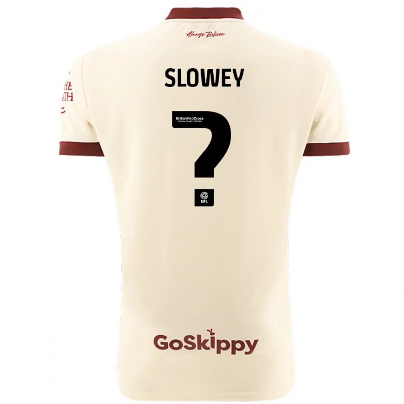 Danxen Dětské Josh Campbell-Slowey #0 Krémově Bílá Daleko Hráčské Dresy 2024/25 Dres