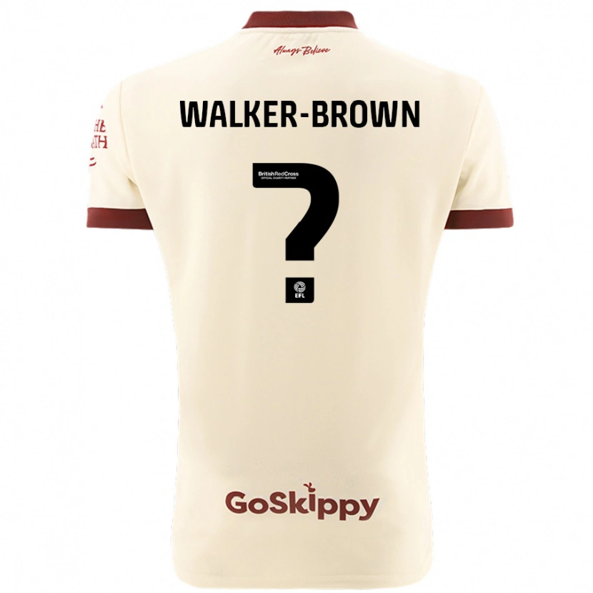 Danxen Dětské Rushon Walker-Brown #0 Krémově Bílá Daleko Hráčské Dresy 2024/25 Dres