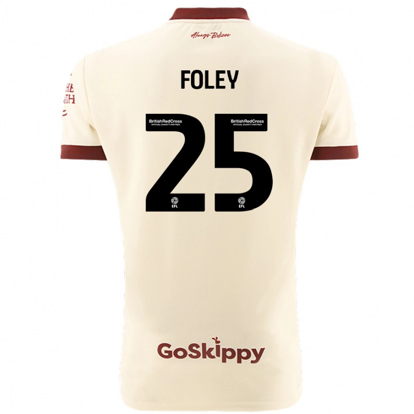 Danxen Dětské Erin Foley #25 Krémově Bílá Daleko Hráčské Dresy 2024/25 Dres