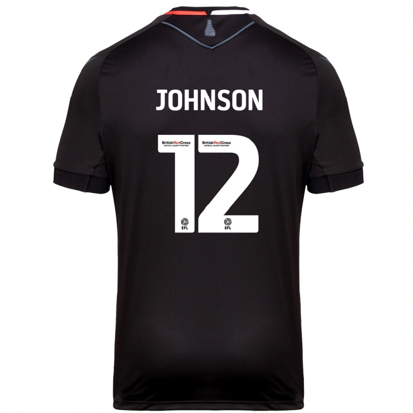 Danxen Dětské Daniel Johnson #12 Černý Daleko Hráčské Dresy 2024/25 Dres