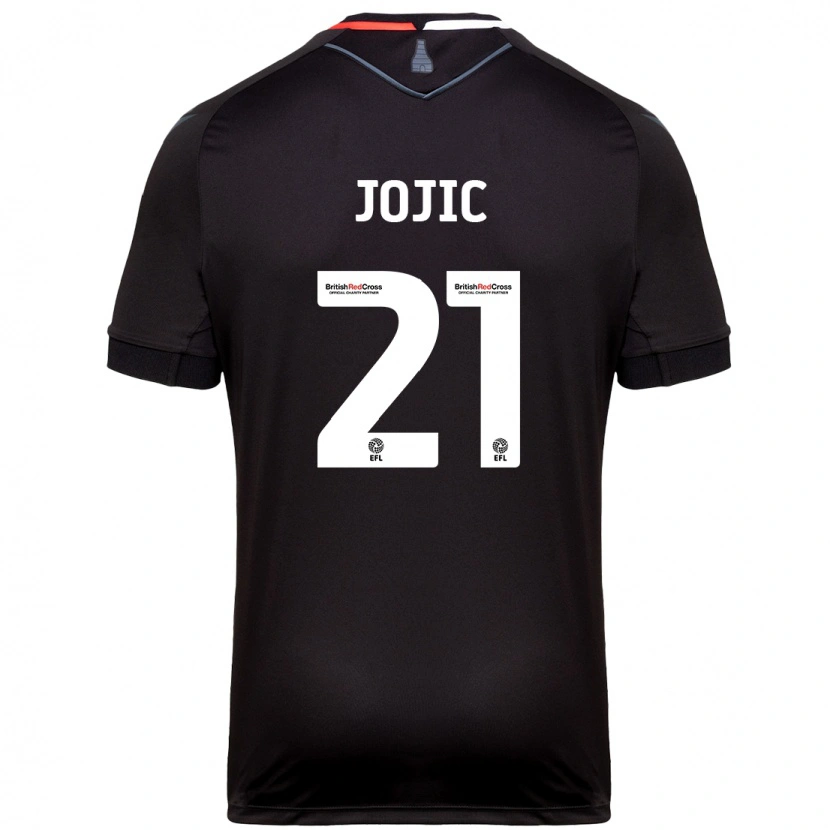 Danxen Dětské Nikola Jojic #21 Černý Daleko Hráčské Dresy 2024/25 Dres