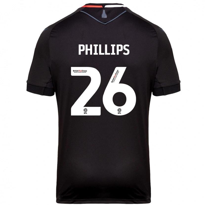 Danxen Dětské Ashley Phillips #26 Černý Daleko Hráčské Dresy 2024/25 Dres