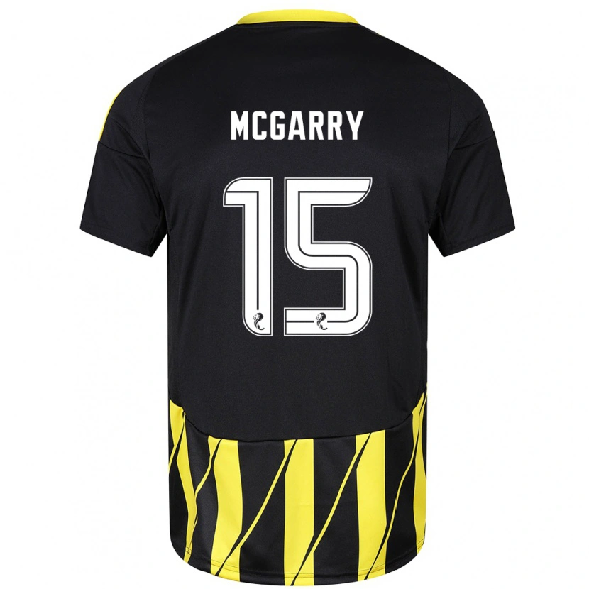 Danxen Dětské James Mcgarry #15 Černá Žlutá Daleko Hráčské Dresy 2024/25 Dres