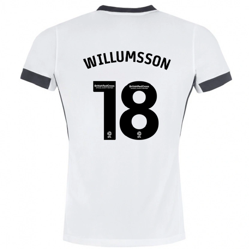 Danxen Dětské Willum Thór Willumsson #18 Bílá Černá Daleko Hráčské Dresy 2024/25 Dres