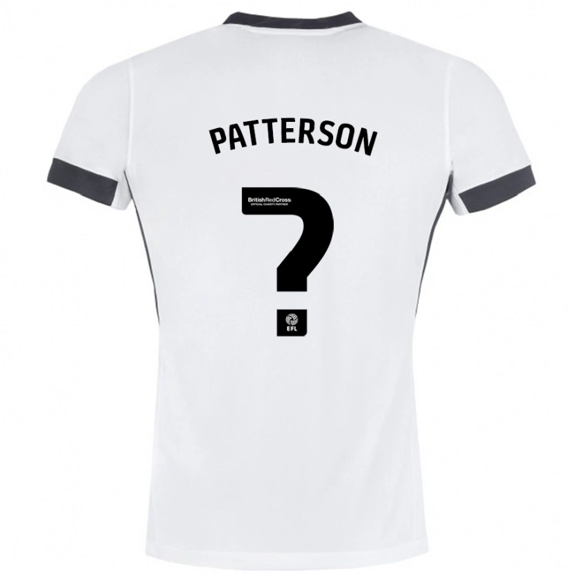 Danxen Dětské Rico Patterson #0 Bílá Černá Daleko Hráčské Dresy 2024/25 Dres