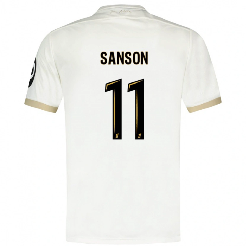 Danxen Dětské Morgan Sanson #11 Bílé Zlato Daleko Hráčské Dresy 2024/25 Dres