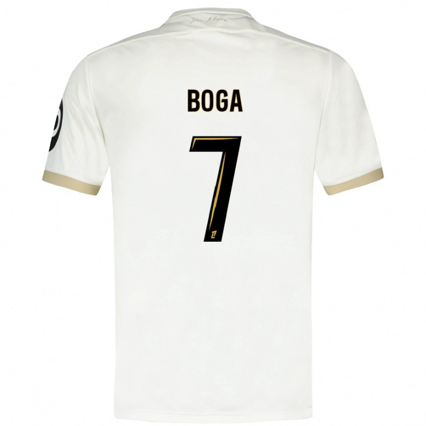 Danxen Dětské Jérémie Boga #7 Bílé Zlato Daleko Hráčské Dresy 2024/25 Dres