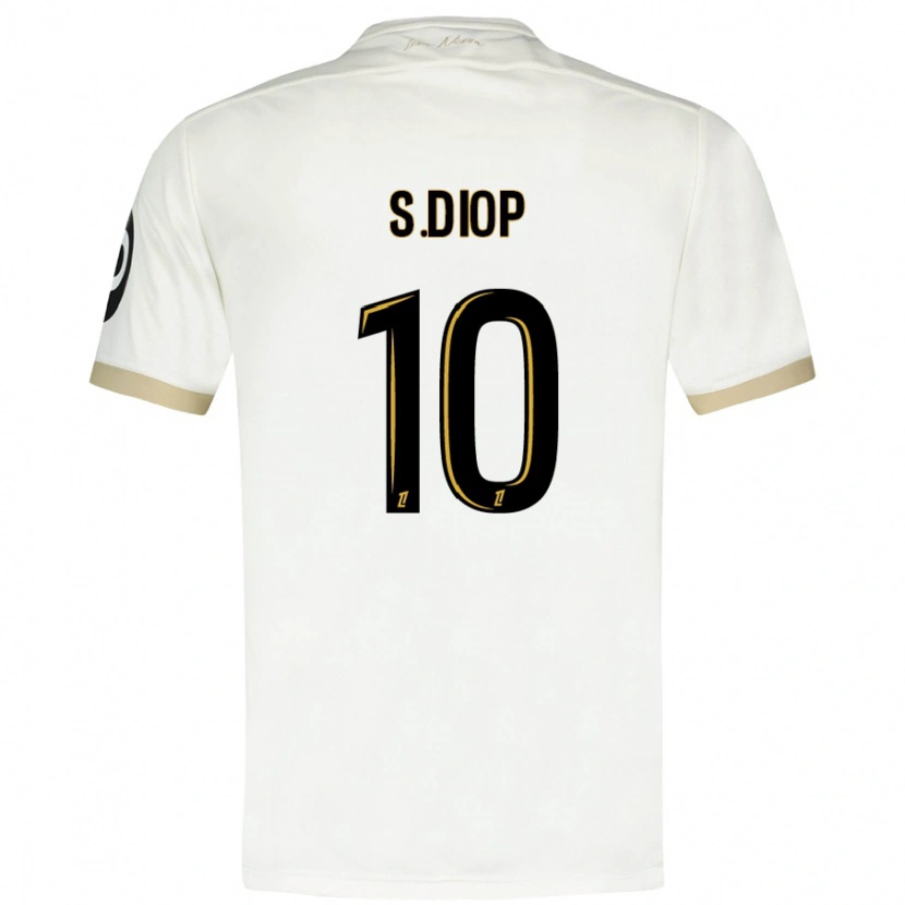 Danxen Dětské Sofiane Diop #10 Bílé Zlato Daleko Hráčské Dresy 2024/25 Dres