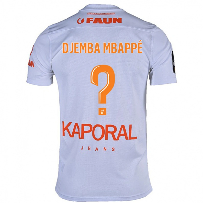 Danxen Dětské Yvan Djemba Mbappé #0 Bílý Daleko Hráčské Dresy 2024/25 Dres