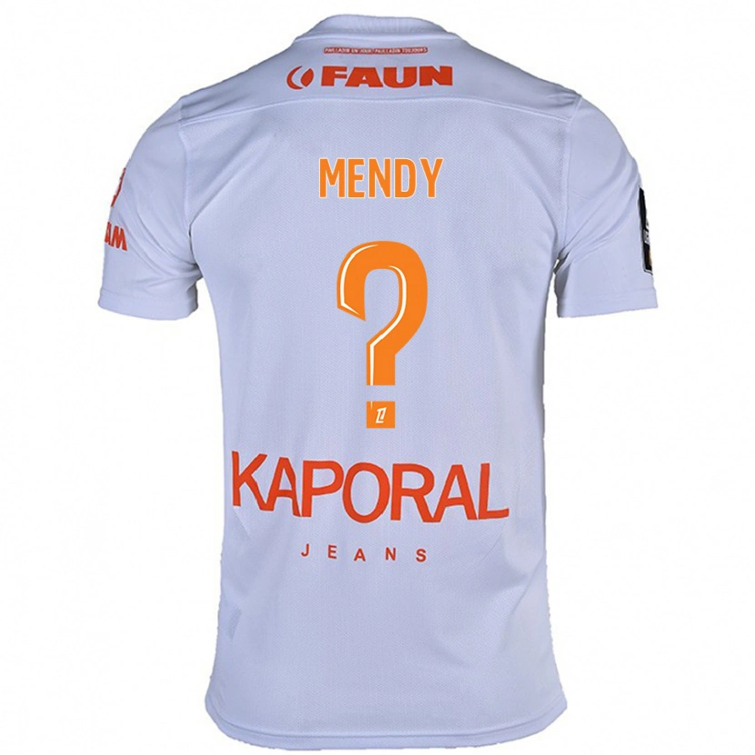 Danxen Dětské Kélyan Mendy #0 Bílý Daleko Hráčské Dresy 2024/25 Dres