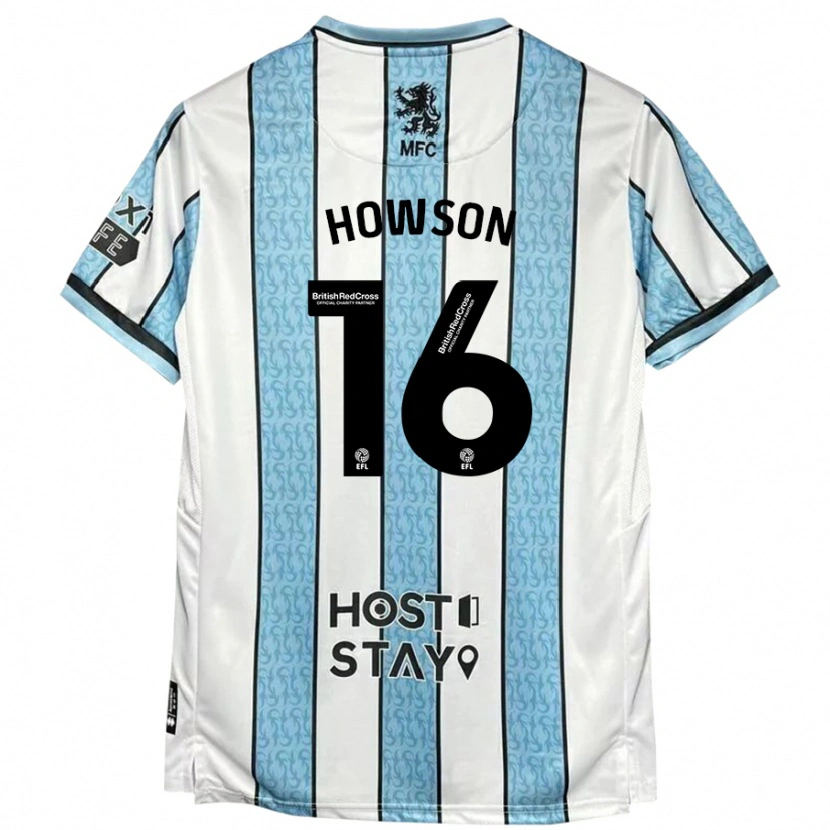 Danxen Dětské Jonathan Howson #16 Bílá Modrá Daleko Hráčské Dresy 2024/25 Dres