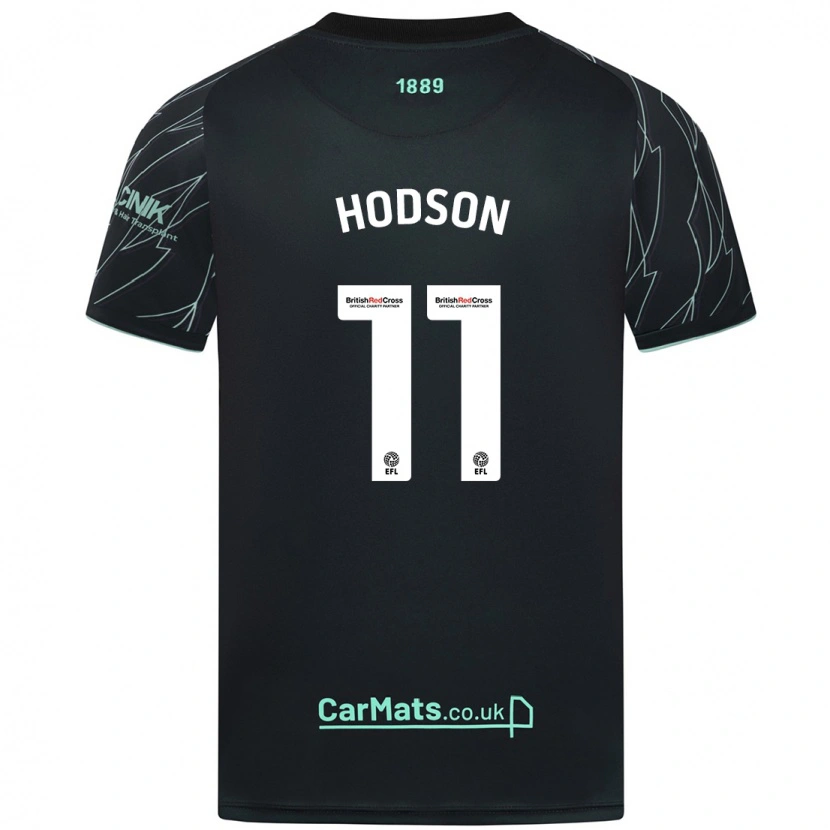 Danxen Dětské Ashley Hodson #11 Černo Zelená Daleko Hráčské Dresy 2024/25 Dres