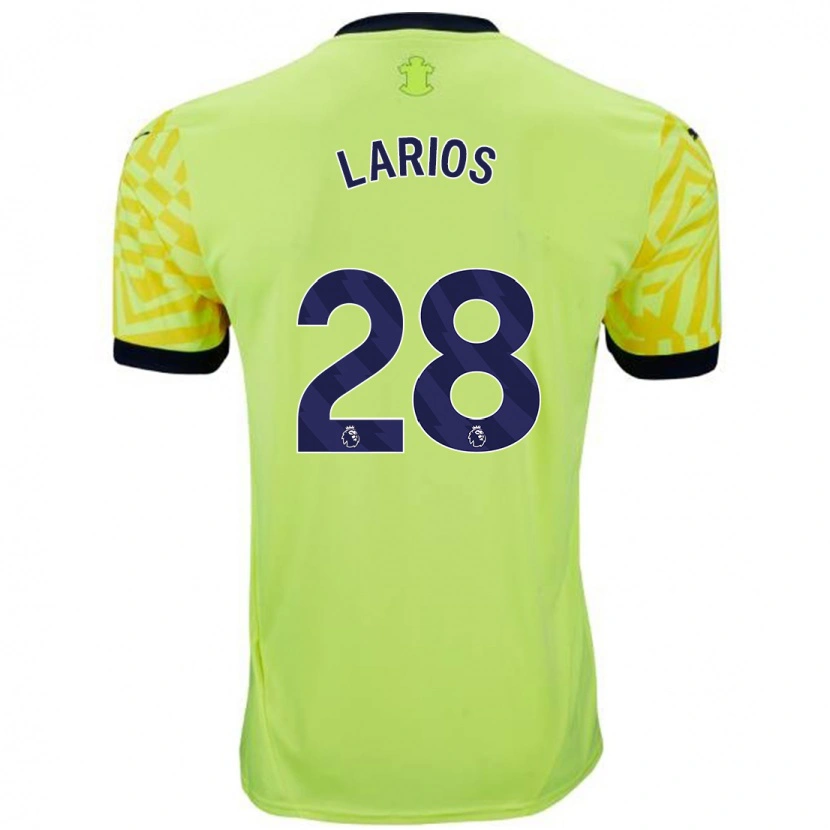 Danxen Dětské Juan Larios #28 Žluť Daleko Hráčské Dresy 2024/25 Dres