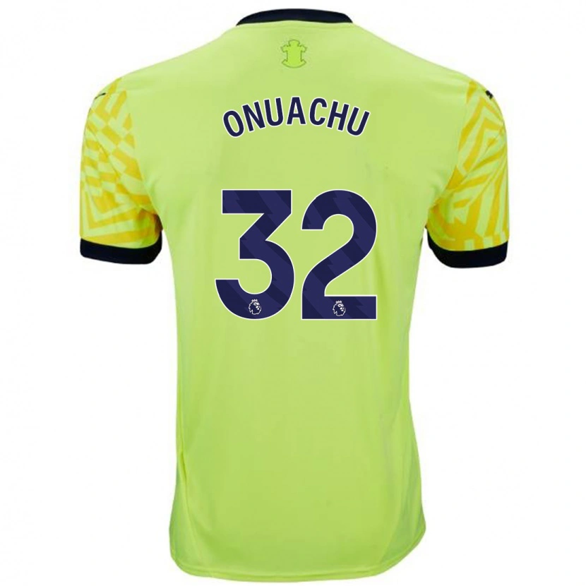 Danxen Dětské Paul Onuachu #32 Žluť Daleko Hráčské Dresy 2024/25 Dres