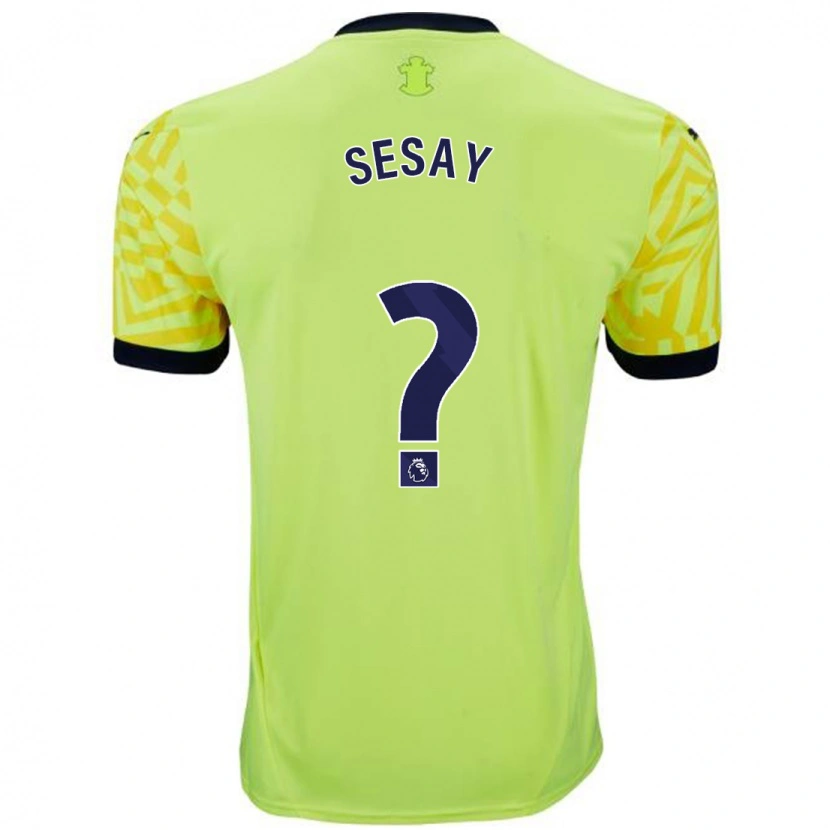 Danxen Dětské Moses Sesay #0 Žluť Daleko Hráčské Dresy 2024/25 Dres