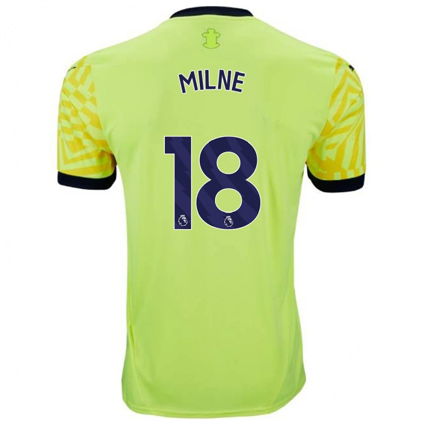 Danxen Dětské Izzy Milne #18 Žluť Daleko Hráčské Dresy 2024/25 Dres