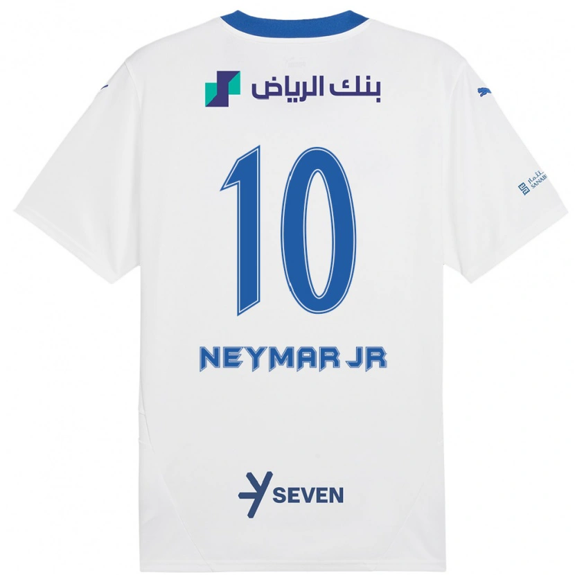 Danxen Dětské Neymar #10 Bílá Modrá Daleko Hráčské Dresy 2024/25 Dres