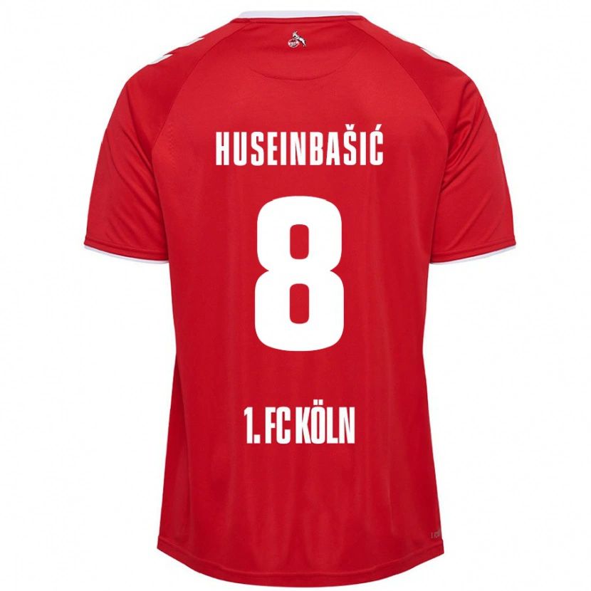 Danxen Dětské Denis Huseinbasic #8 Červená Bílá Daleko Hráčské Dresy 2024/25 Dres