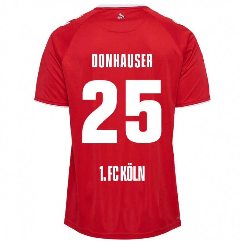 Danxen Dětské Laura Donhauser #25 Červená Bílá Daleko Hráčské Dresy 2024/25 Dres