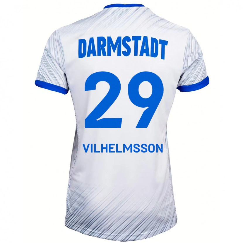 Danxen Dětské Oscar Vilhelmsson #29 Bílá Modrá Daleko Hráčské Dresy 2024/25 Dres