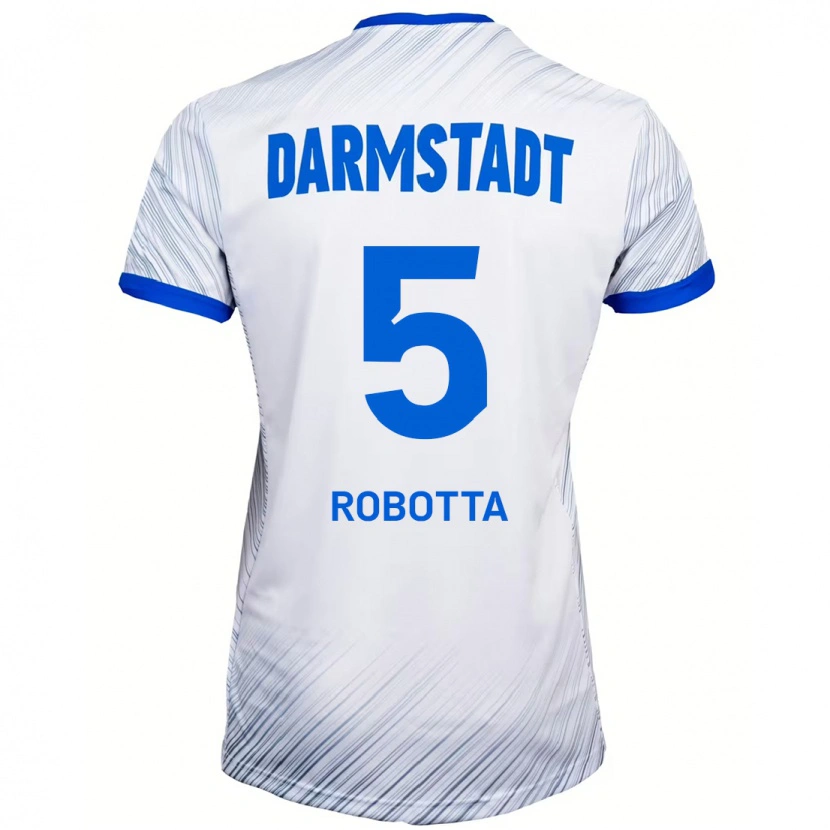 Danxen Dětské Maurizio Robotta #5 Bílá Modrá Daleko Hráčské Dresy 2024/25 Dres