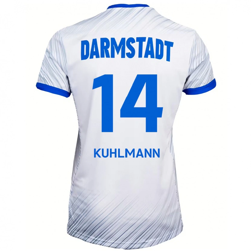 Danxen Dětské Marcel Kuhlmann #14 Bílá Modrá Daleko Hráčské Dresy 2024/25 Dres