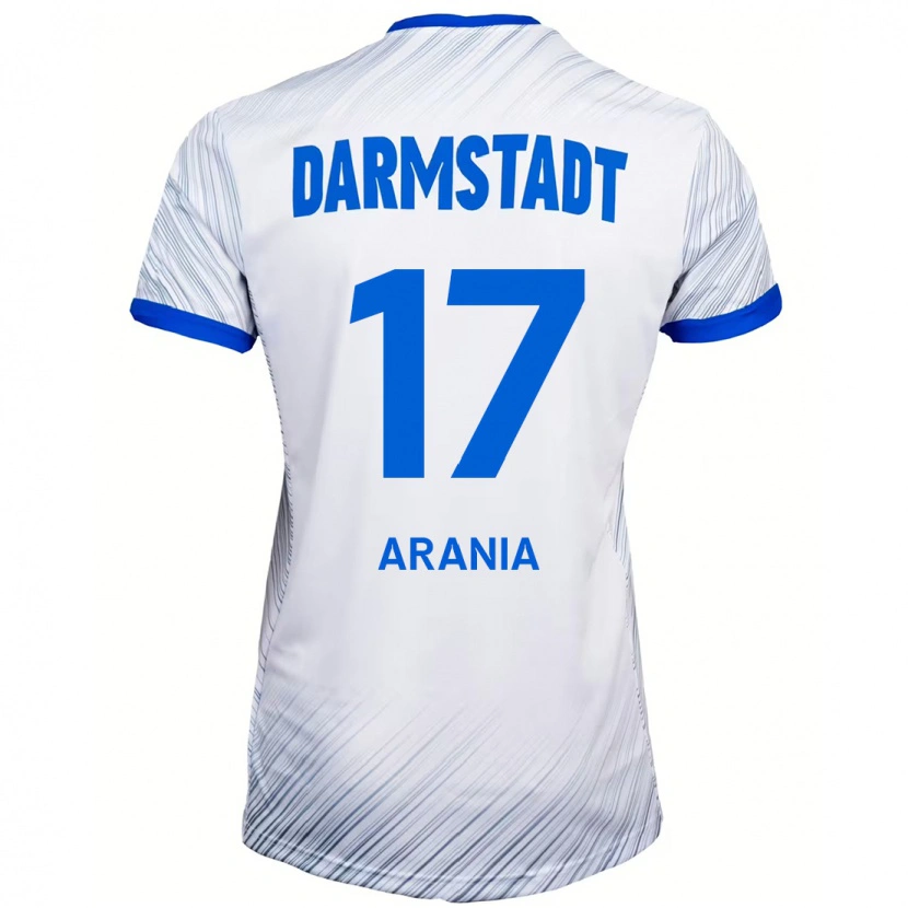 Danxen Dětské Asaf Arania #17 Bílá Modrá Daleko Hráčské Dresy 2024/25 Dres