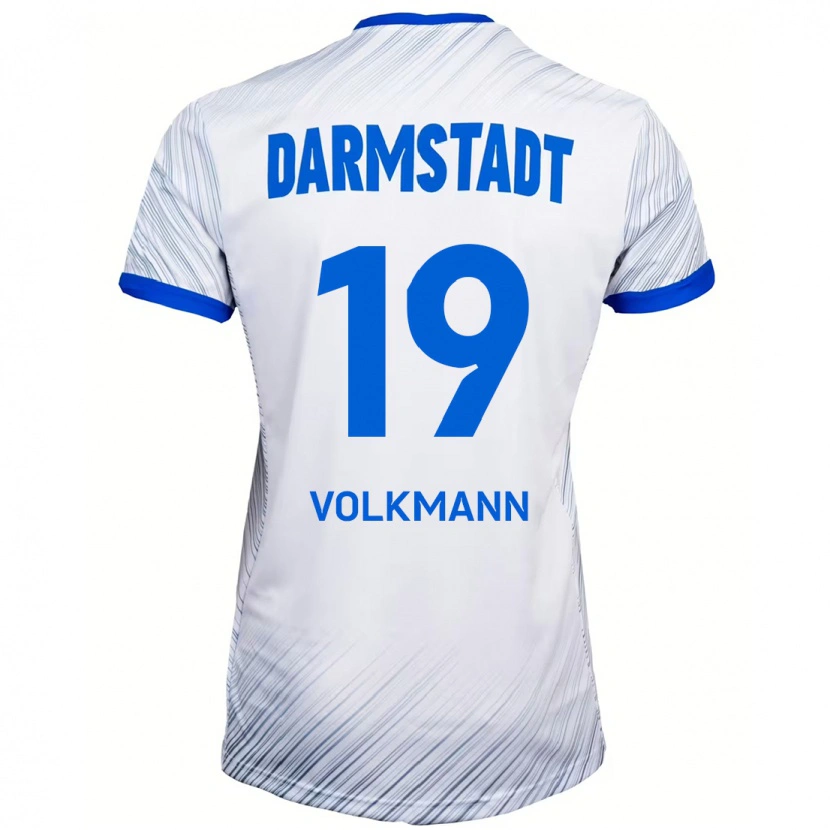 Danxen Dětské Japhet Volkmann #19 Bílá Modrá Daleko Hráčské Dresy 2024/25 Dres