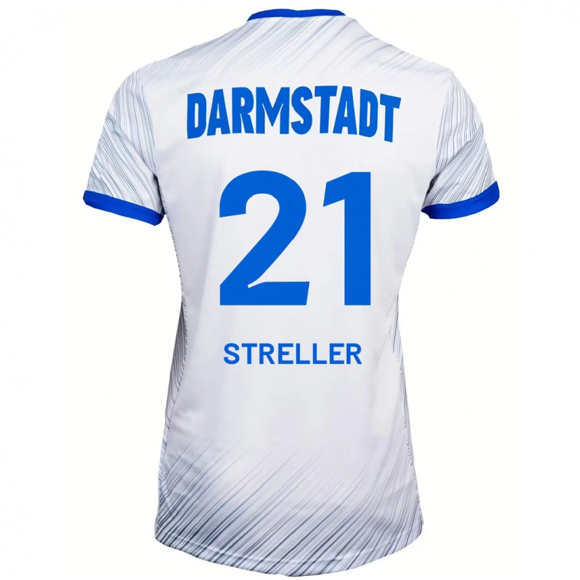 Danxen Dětské Till Streller #21 Bílá Modrá Daleko Hráčské Dresy 2024/25 Dres