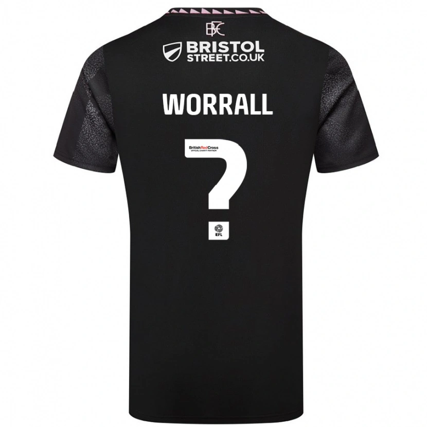 Danxen Dětské Joe Worrall #0 Černý Daleko Hráčské Dresy 2024/25 Dres