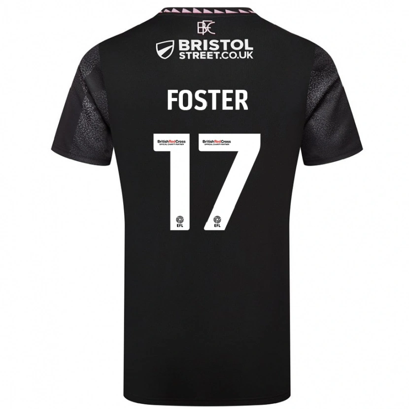 Danxen Dětské Lyle Foster #17 Černý Daleko Hráčské Dresy 2024/25 Dres