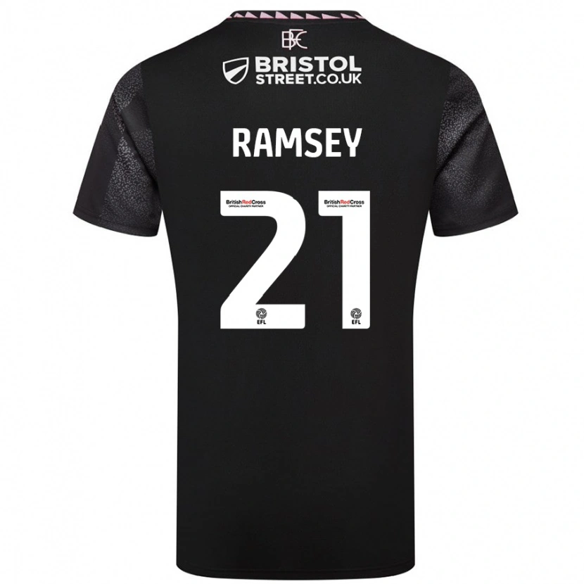 Danxen Dětské Aaron Ramsey #21 Černý Daleko Hráčské Dresy 2024/25 Dres