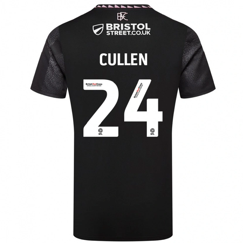 Danxen Dětské Josh Cullen #24 Černý Daleko Hráčské Dresy 2024/25 Dres