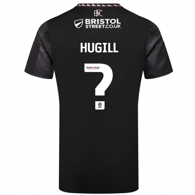 Danxen Dětské Will Hugill #0 Černý Daleko Hráčské Dresy 2024/25 Dres