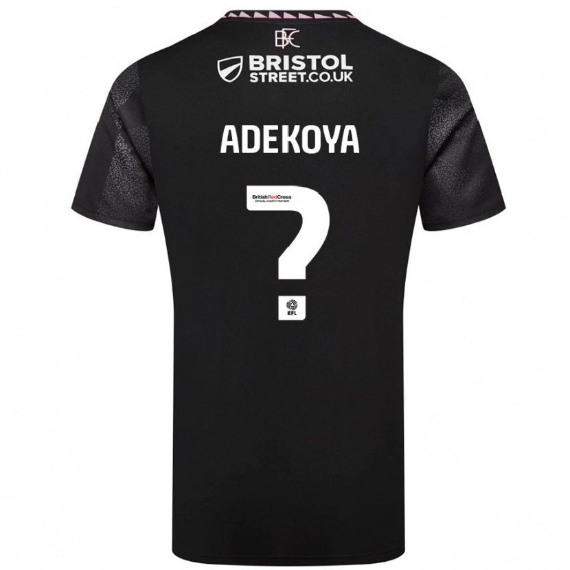 Danxen Dětské Noah Adekoya #0 Černý Daleko Hráčské Dresy 2024/25 Dres