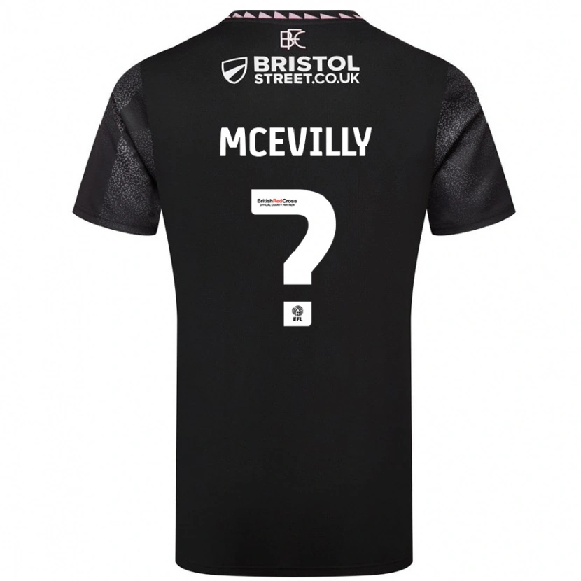 Danxen Dětské Jack Mcevilly #0 Černý Daleko Hráčské Dresy 2024/25 Dres