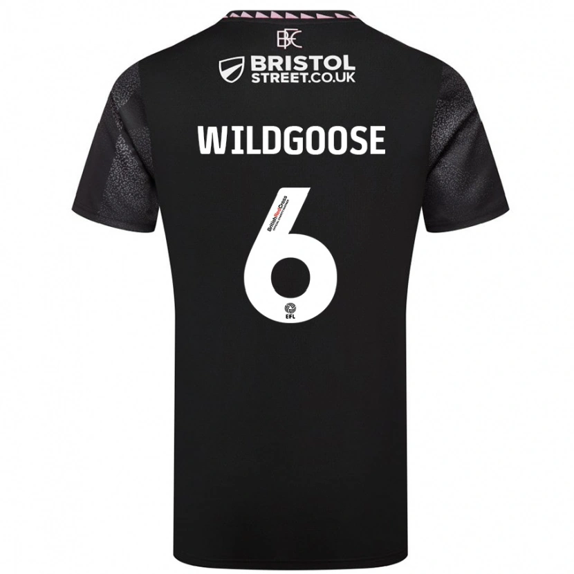 Danxen Dětské Mikayla Wildgoose #6 Černý Daleko Hráčské Dresy 2024/25 Dres