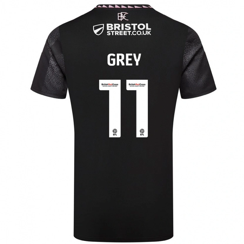 Danxen Dětské Anna Grey #11 Černý Daleko Hráčské Dresy 2024/25 Dres