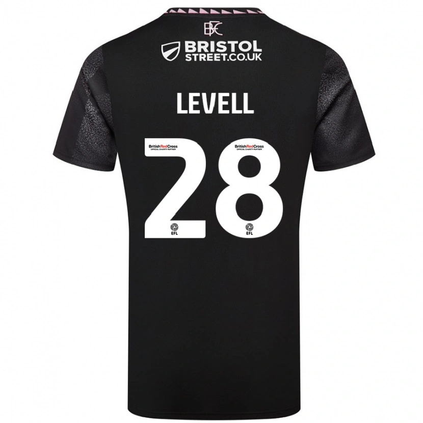 Danxen Dětské Kirstie Levell #28 Černý Daleko Hráčské Dresy 2024/25 Dres