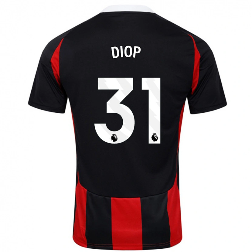 Danxen Dětské Issa Diop #31 Černá Červená Daleko Hráčské Dresy 2024/25 Dres