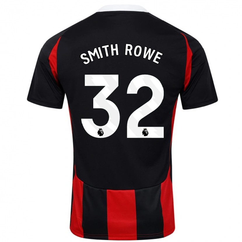 Danxen Dětské Emile Smith Rowe #32 Černá Červená Daleko Hráčské Dresy 2024/25 Dres