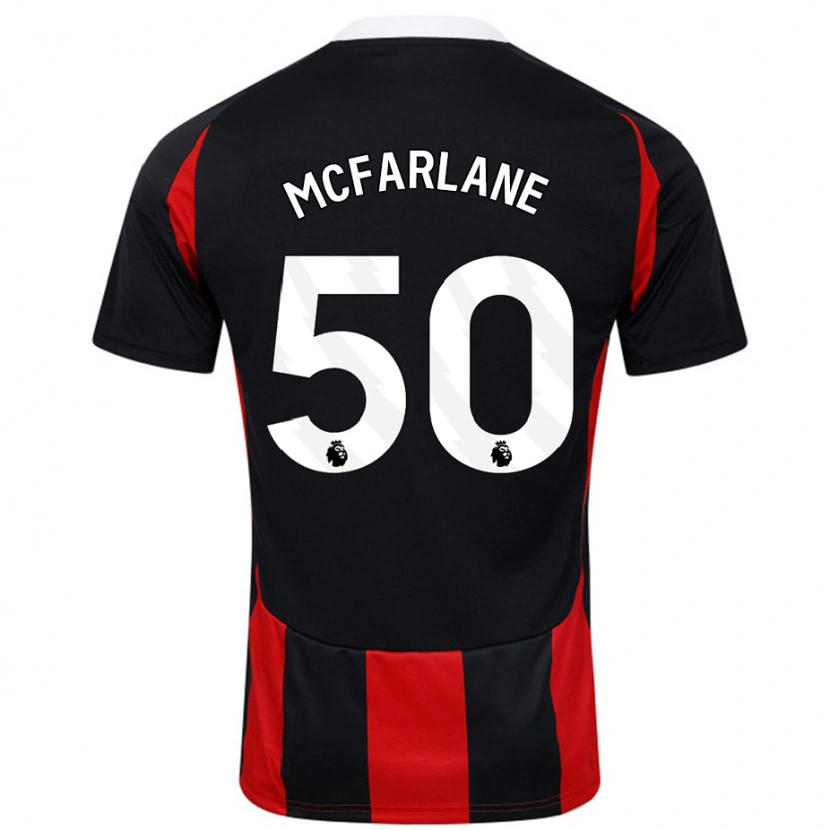 Danxen Dětské Callum Mcfarlane #50 Černá Červená Daleko Hráčské Dresy 2024/25 Dres