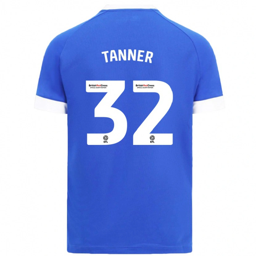 Danxen Pánské Ollie Tanner #32 Nebesky Modrá Domů Hráčské Dresy 2024/25 Dres